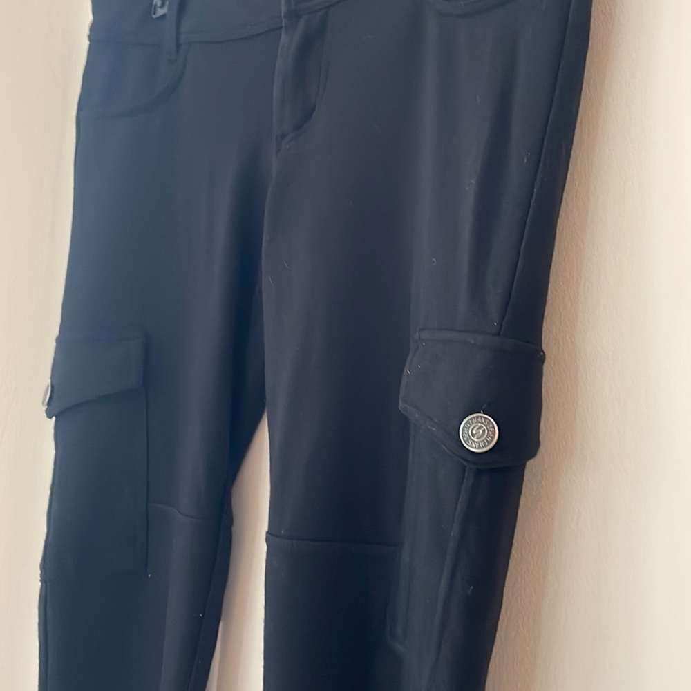 Seven7 Knit Cargo Pants Sz 4 EUC Super Cute Soft Utility Pockets Stretchy - Picture 8 of 17